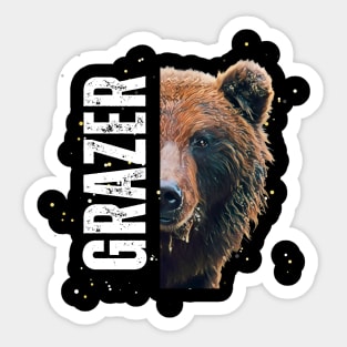 Bear Grazer A Fearless Bear Mama Sticker